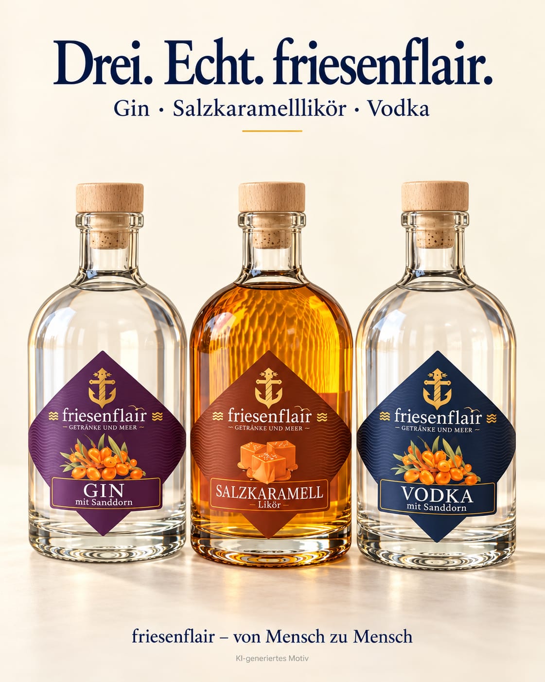 friesenflair Küsten-Trio Bundle 3x 0,5 Liter