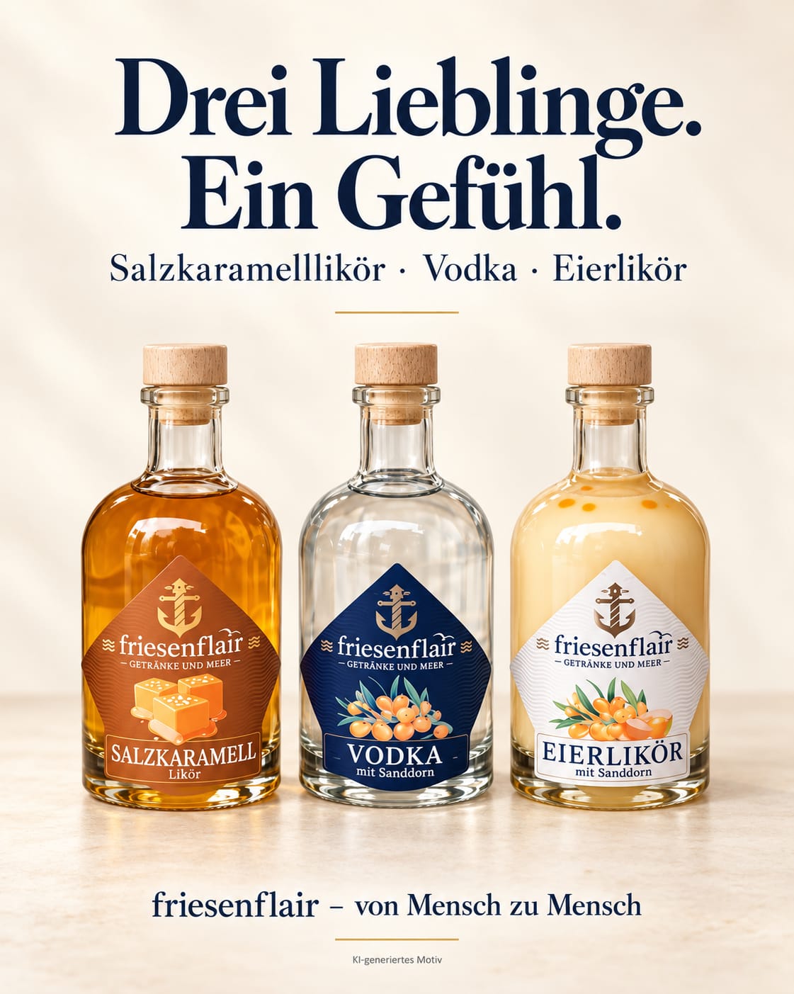 friesenflair Küsten-Trio Bundle Mini 3x 0,1 Liter
