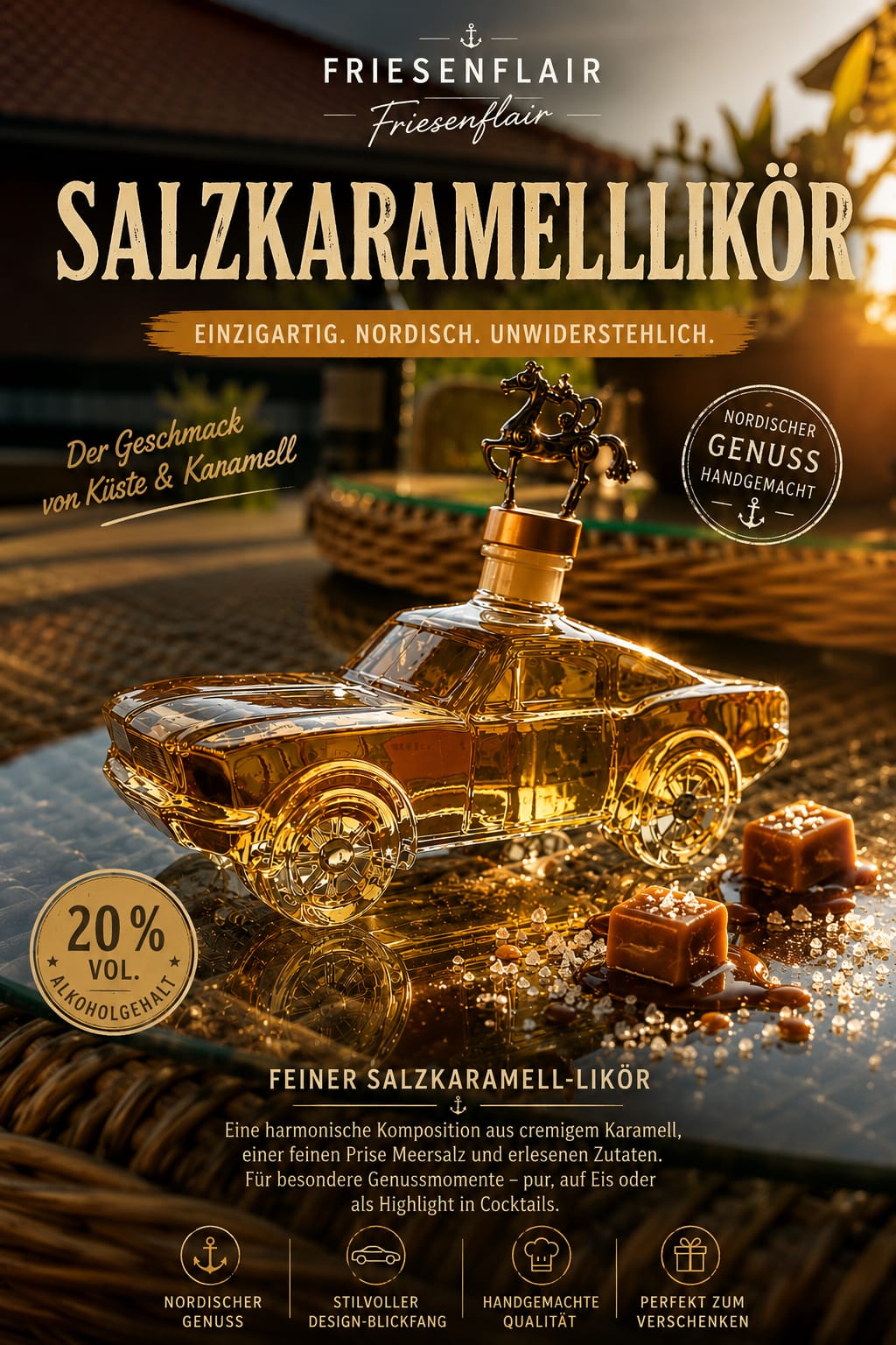 Salzkaramelllikör 0,35 ml Mustang
