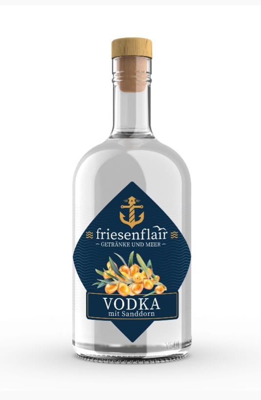 Vodka mit Sanddorn 0,5 Liter