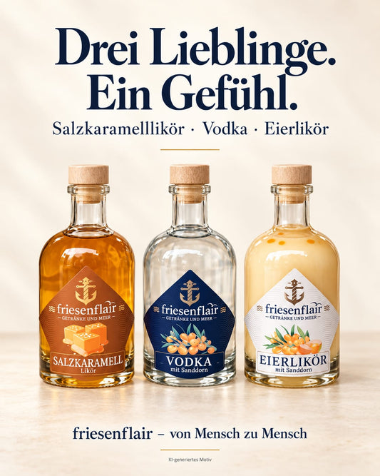 friesenflair Küsten-Trio  Bundle Mini 3x 0,1 Liter