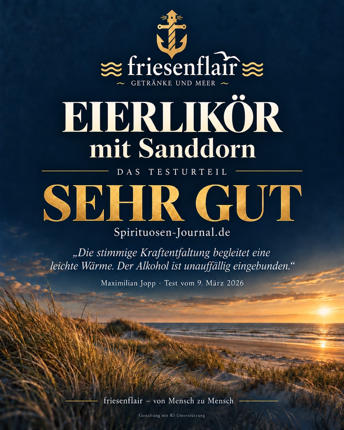 Eierlikör mit Sanddorn 0,5 Liter