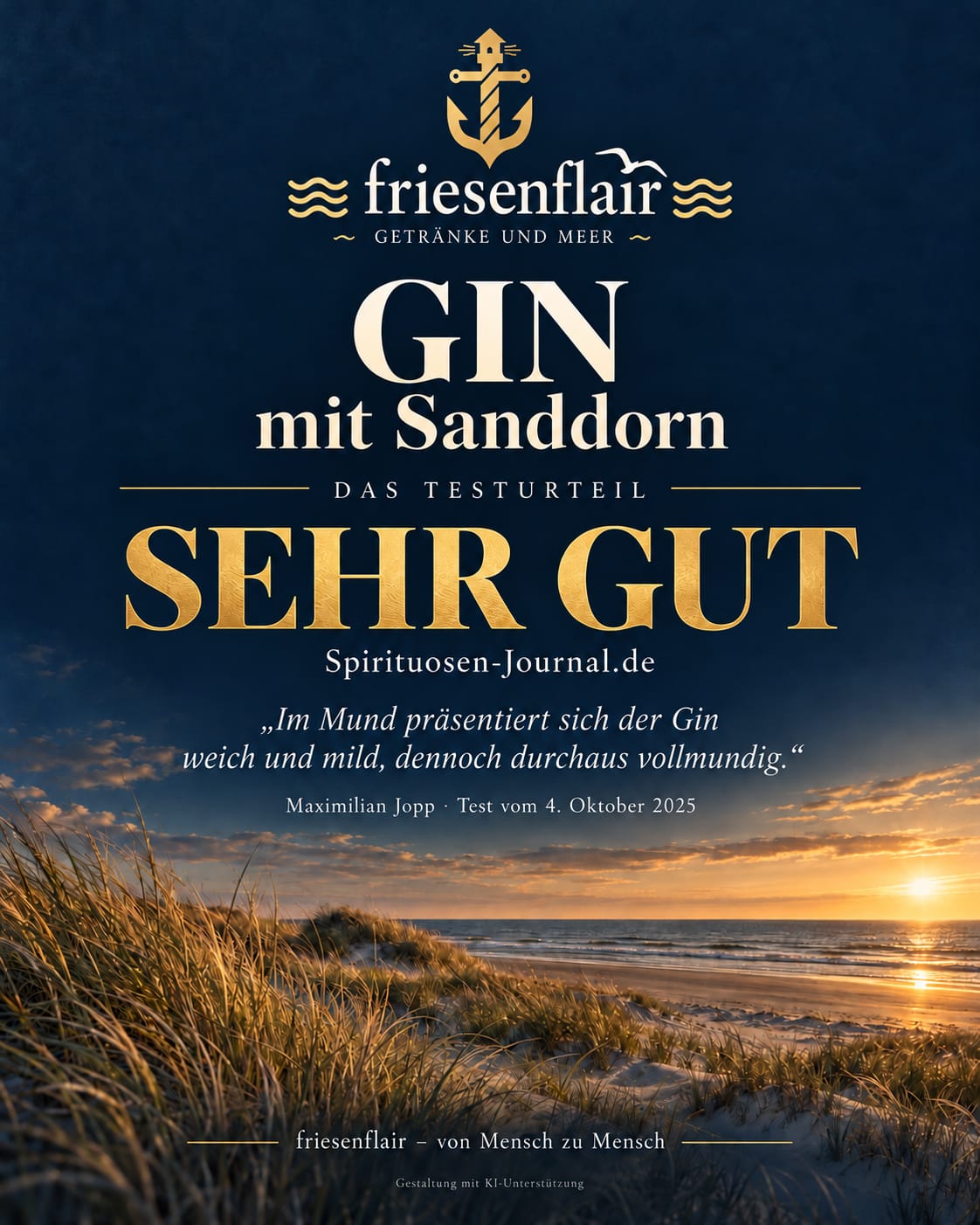 Gin mit Sanddorn 0,5 Liter