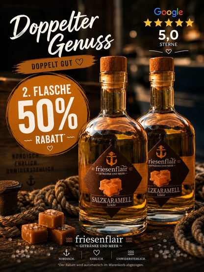 "Aktion" Salzkaramelllikör 50% auf die 2.te Flasche